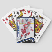 Eishockey-Spieler behalten die lebendige Blue Cust Spielkarten (Rückseite)