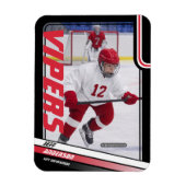 Eishockey-Spieler behalten sein Dynamisches Rot Magnet (Vertikal)