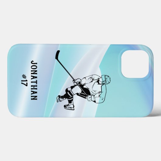 Eishockey-Spieler Case-Mate iPhone Hülle (Rückseite (Horizontal))