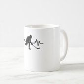 Eishockey-Spieler-Heartbeat Funny Sports-Geschenk Kaffeetasse (VorderseiteRechts)