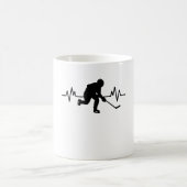 Eishockey-Spieler-Heartbeat Funny Sports-Geschenk Kaffeetasse (Mittel)