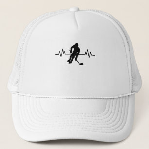 Eishockey-Spieler-Heartbeat Funny Sports-Geschenk Truckerkappe