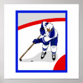 Eishockey-Spieler Poster (Vorne)
