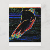 Eishockey-Spieler Postkarte (Vorderseite)