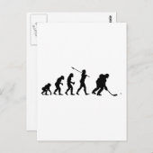 Eishockey-Spieler Postkarte (Vorne/Hinten)
