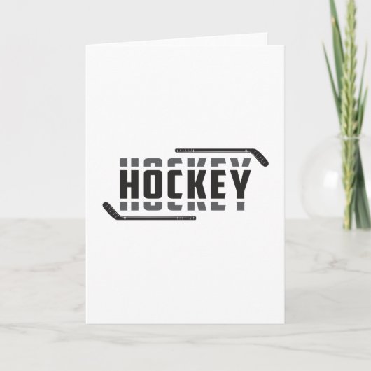 Eishockey Spieler Stick Puck Team Funny Geschenk I Karte (Vorderseite)