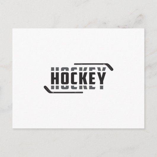 Eishockey Spieler Stick Puck Team Funny Geschenk I Postkarte (Vorderseite)