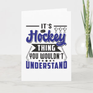 Eishockey Spieler Stick Team Funny Gift Idee Karte