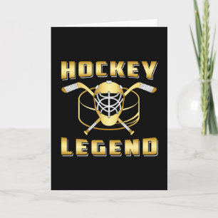 Eishockey Spieler Stick Team Sport Puck Geschenk I Karte