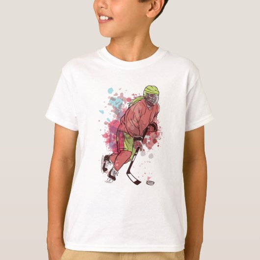 Eishockey-Spieler T-Shirt (Vorderseite)