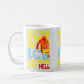 Eishockey-Sprichwort-Tasse Kaffeetasse (Links)