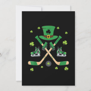 Eishockey St. Patrick's Day Süßes Geschenk Torwart Einladung