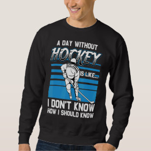 Eishockey Stick Puck Ice Sport Eishockey Sweatshirt