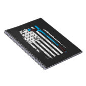 Eishockey-Stick US-amerikanische Flagge Notizblock (Rechte Seite)