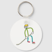 Eishockey Stickman Schlüsselanhänger (Rückseite)