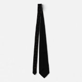 Eishockey Sticks Monogram Initials Midnight Black Krawatte (Rückseite)