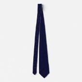 Eishockey Sticks Monogram Initials Midnight Blue Krawatte (Rückseite)