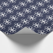 Eishockey Sticks Snowflake Muster Geschenkwrake Geschenkpapier (Ecke)
