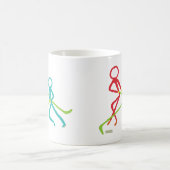 Eishockey-Stockmänner Kaffeetasse (Mittel)