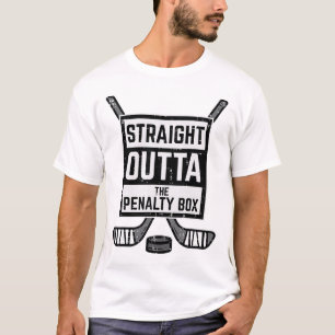 Eishockey Straight Outta Penalty Box Lustige Männe T-Shirt