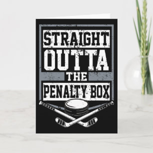 Eishockey Straight Outta The Strafbank Lustiges Pl Karte