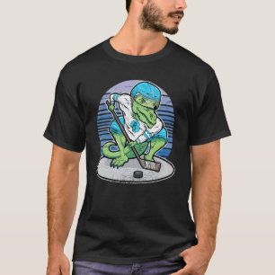 Eishockey T Rex für Männer Frauen Kinder Eishockey T-Shirt