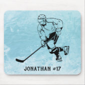 Eishockey-Team-Spieler Mousepad (Vorne)