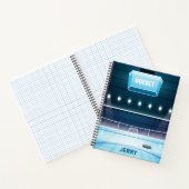 Eishockey-Thema Personalisiertes Notebook Notizblock (Innenseite)