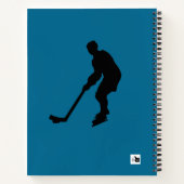 Eishockey-Thema Personalisiertes Notebook Notizblock (Rückseite)