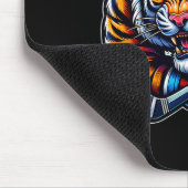 Eishockey-Tiger-Wettkampf  Mousepad (Ecke)