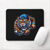Eishockey-Tiger-Wettkampf  Mousepad (Mit Mouse)