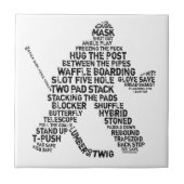 Eishockey-Tile Fliese (Vorderseite)