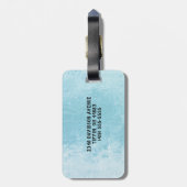 Eishockey-Torhüter Doppelseitiges Monogramm Gepäckanhänger (Rückseite vertikal)