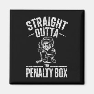 Eishockey-Torhüter-Spieler Junge Straight Outta Th Magnet