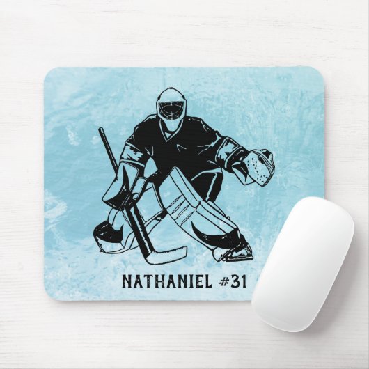 Eishockey-Torwart Mousepad (Mit Mouse)