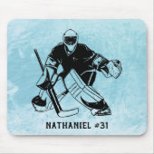 Eishockey-Torwart Mousepad (Vorne)
