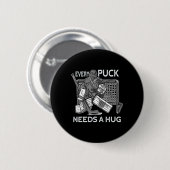 Eishockey Torwart Torhüter Button (Vorne & Hinten)
