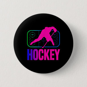 Eishockey Torwart Vintage Retro 80er 90er Torhüter Button