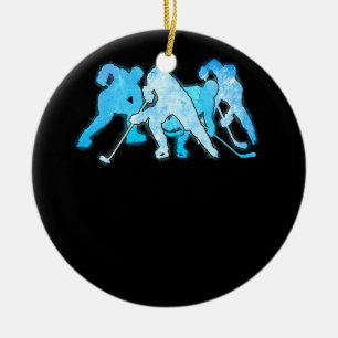 Eishockey-Trainer Fan Team Sport Graphic Hoc Keramik Ornament