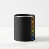 Eishockey-Typografie Tasse (Zentrum)