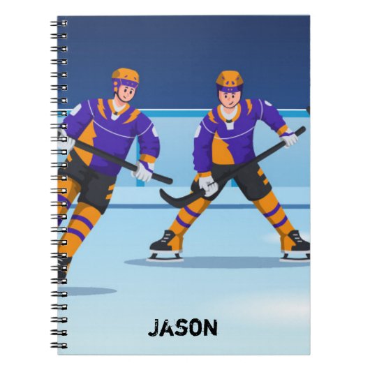 Eishockey-Uni-Rollenspiel Notizblock (Vorderseite)