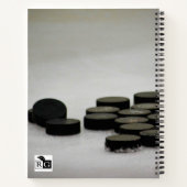 Eishockey-Uni Ruled School Notebook Notizblock (Rückseite)