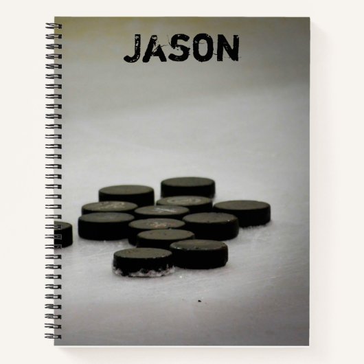 Eishockey-Uni Ruled School Notebook Notizblock (Vorderseite)