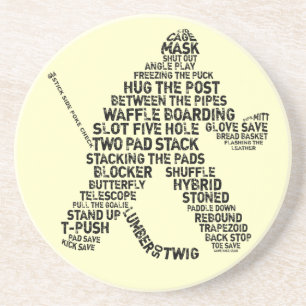 Eishockey-Untersetzer Sandstein Untersetzer