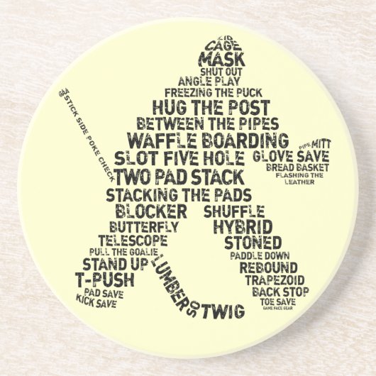 Eishockey-Untersetzer Sandstein Untersetzer (Vorne)