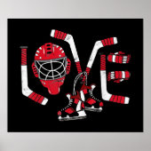 Eishockey-Valentinstag Poster (Vorne)