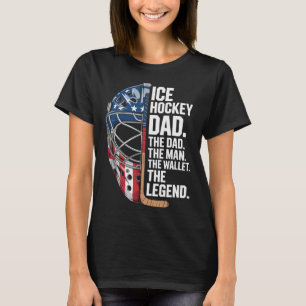 Eishockey-Vater Der Mann Die Brieftasche  T-Shirt