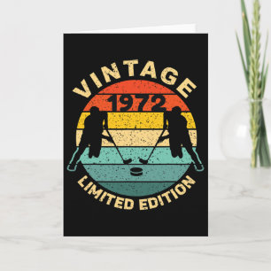 Eishockey Vintage 1972 Geburtstag 50. Geburtstag E Karte