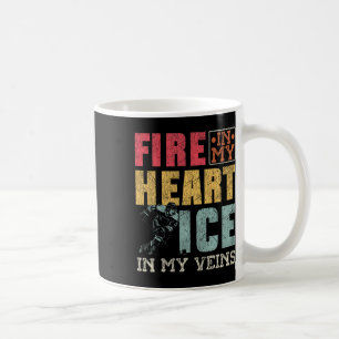 Eishockey Vintage Feuer In Meinem Herzen Eis In Me Kaffeetasse