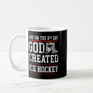 Eishockey-Vintage-Glaube-Gott-Leistung Kaffeetasse